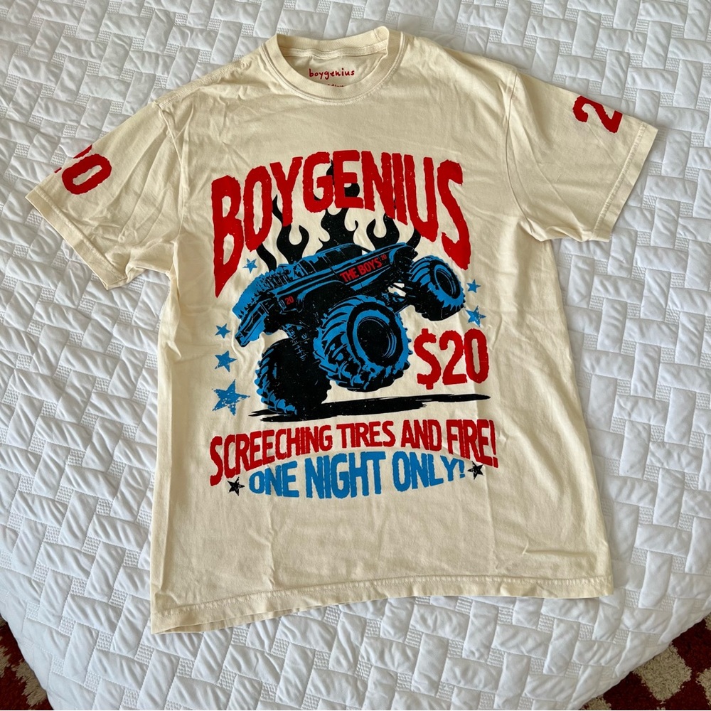 Boygenius Monster Truck Band Merch Tee NWOT